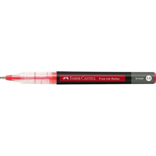 Ролер Faber-Castell Free Ink rollerball, колір чорнила червоний, 1,5 мм, одноразовий (31223)