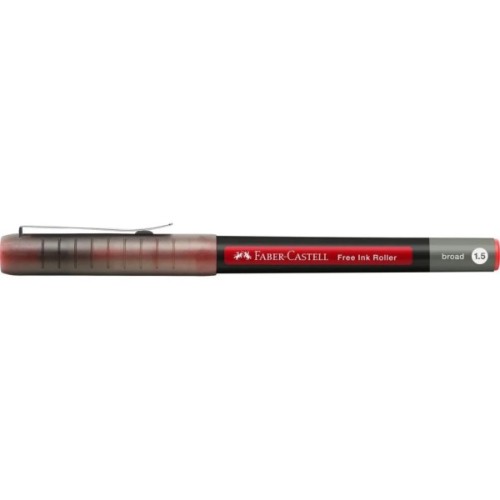 Ролер Faber-Castell Free Ink rollerball, колір чорнила червоний, 1,5 мм, одноразовий (31223)