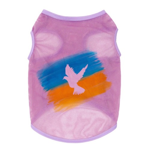 Борцівка для тварин WAUDOG Clothes "Прапор" сітка XS рожева (300-0229-7)