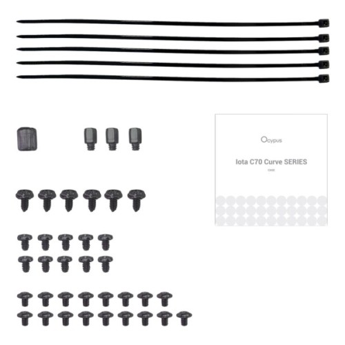 Корпус для ПК OCYPUS IOTA C70 BK CURVE ARGB DIGITAL (IOTA-C70-BKD400CD-GL)