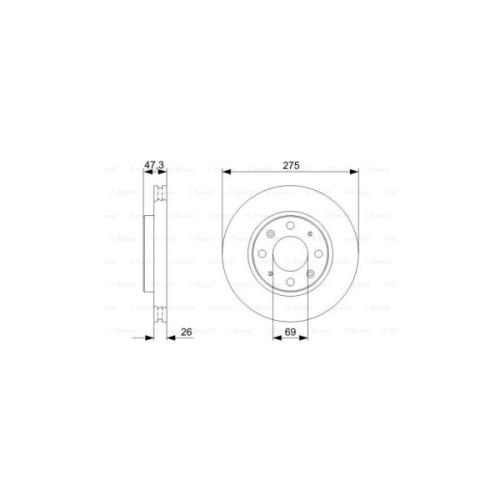 Гальмівний диск Bosch 0 986 479 369