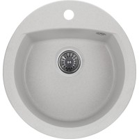 Мийка кухонна GRANADO RONDA gris з сифоном (470*490mm.) (gr2208)