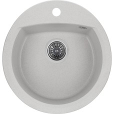 Мийка кухонна GRANADO RONDA gris з сифоном (470*490mm.) (gr2208)