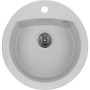 Мийка кухонна GRANADO RONDA gris з сифоном (470*490mm.) (gr2208)