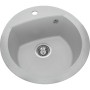 Мийка кухонна GRANADO RONDA gris з сифоном (470*490mm.) (gr2208)