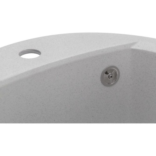 Мийка кухонна GRANADO RONDA gris з сифоном (470*490mm.) (gr2208)