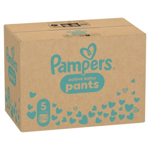 Підгузки Pampers трусики Pants Junior Розмір 5 (11-17 кг) 152 шт (8006540068601)