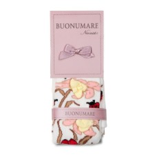 Колготки дитячі BNM з квітами (M0C0303-0409-0G-cream)