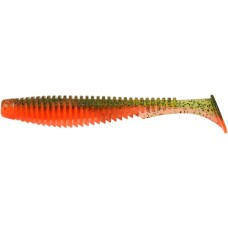 Силікон рибальський FishUP U-Shad 4" 205 - Watermelon/Flo Orange (8шт/уп) (1864.11.22)
