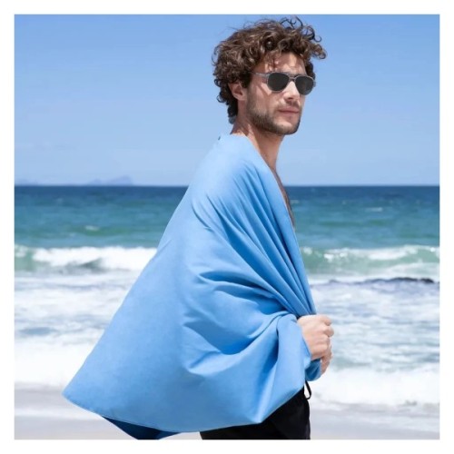 Туристичний рушник Naturehike Fitness NH20FS009 антибактеріальний 100 х 30 блакитний (6927595749999)