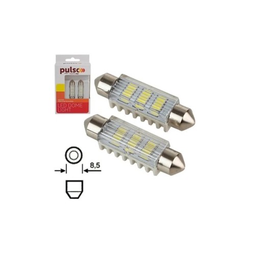 Автолампа PULSO LED SV8.5/T11x41mm/6 SMD-5730/9-18v/100Lm (LP-64041)