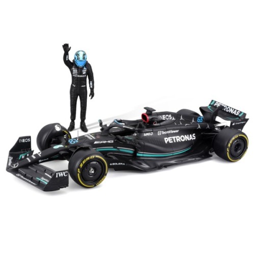 Масштабна модель автомобіля Bburago Автомодель з фігуркою - Mercedes-AMG F1 W14 E Performance, 1:24 (18-28037)
