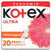 Гігієнічні прокладки Kotex Ultra Normal 20 шт. (5029053542638)