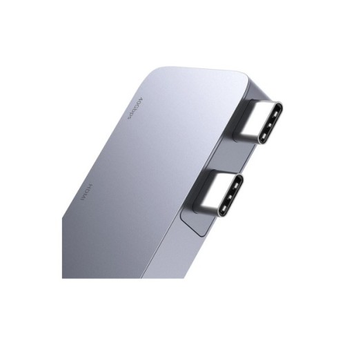 Концентратор Baseus USB-C 5-in-1 3xUSB 3.0 + 1xUSB-C 40Gbps + 1xHDMI 4K30Hz gray (B00052801811-04)