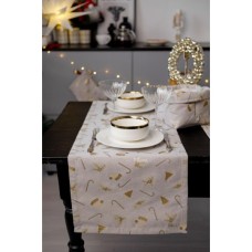 Доріжка на стіл Прованс Шапочки на бежевому 40х140 см (036818)