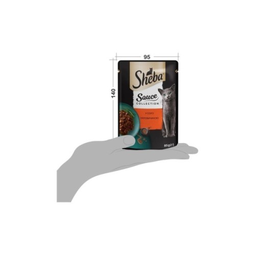 Вологий корм для кішок Sheba з яловичиною в соусі 85 г (4770608264406)