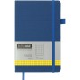 Книга записна Buromax Tweed 125x195 мм 96 аркушів в клітинку обкладинка зі штучної шкіри Синя (BM.291163-02)