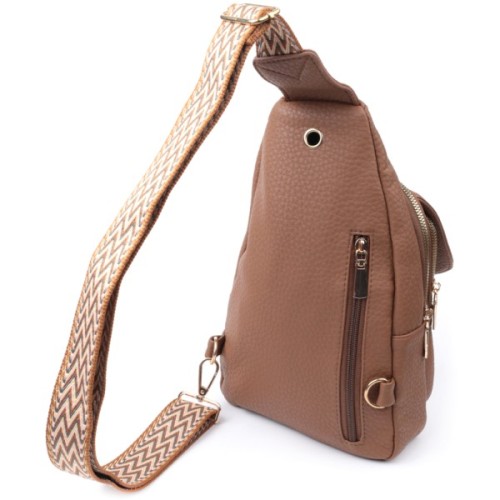 Сумка Vintage Жіноча з однією лямкою через плече з екошкіри Коричнева (22764)