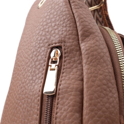 Сумка Vintage Жіноча з однією лямкою через плече з екошкіри Коричнева (22764)