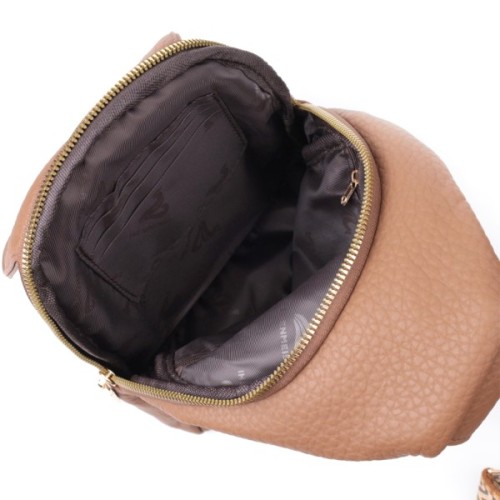 Сумка Vintage Жіноча з однією лямкою через плече з екошкіри Коричнева (22764)