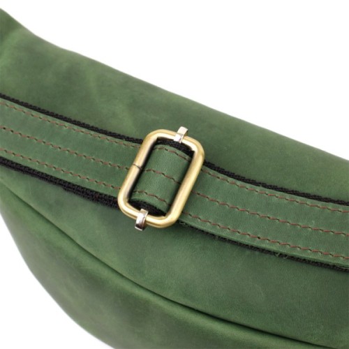 Сумка Shvigel З натуральної шкіри Зелена (23142)