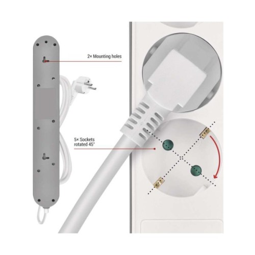 Мережевий подовжувач EMOS P1523FC