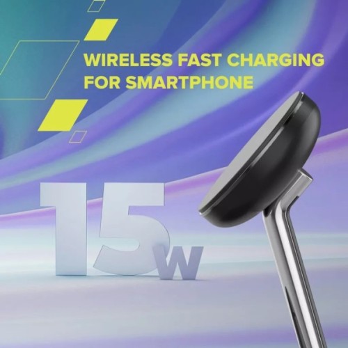 Зарядний пристрій Canyon wireless charger WCS-205 15W Qi2 2in1 w/o adapter Black (CNS-WCS205BW/A)
