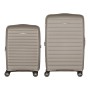 Набір валіз 2E Aero (M+S), сіро-коричневі (2E-SPP-AERO-SET2-TP)