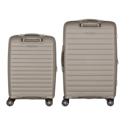 Набір валіз 2E Aero (M+S), сіро-коричневі (2E-SPP-AERO-SET2-TP)