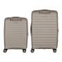 Набір валіз 2E Aero (M+S), сіро-коричневі (2E-SPP-AERO-SET2-TP)