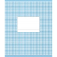 Зошит Школярик Блакитна шотландка 24 аркуша клітинка (024-2578K)