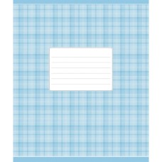 Зошит Школярик Блакитна шотландка 24 аркуша клітинка (024-2578K)