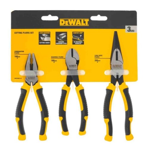 Набір інструментів DeWALT шарнірно-губцевий LASER HARDENED, 3 шт (DWHT82813-0)