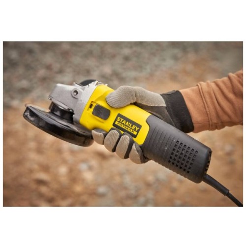 Шліфувальна машина Stanley кутова FATMAX, 1100 Вт, 3000-11000 об/хв, 125 мм, 2.2 кг (FMEG225VS)