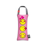 Іграшка для собак WAUDOG Fun з пискавкою "Смайли на рожевому" M (630-0187)