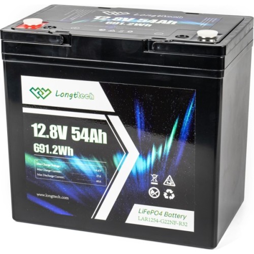 Батарея LiFePo4 Longttech 12.8V - 54Ah (LAR1254-G22NF-R32)