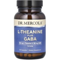 Вітамінно-мінеральний комплекс Dr. Mercola L-теанін з ГАМК, L-Theanine Plus GABA, 60 капсул (MCL-21350)