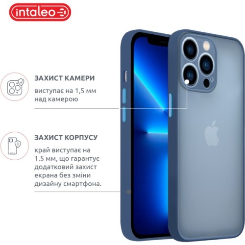 Чохол до мобільного телефона Intaleo Smoky Apple iPhone 12 Pro Blue (1283126508103)