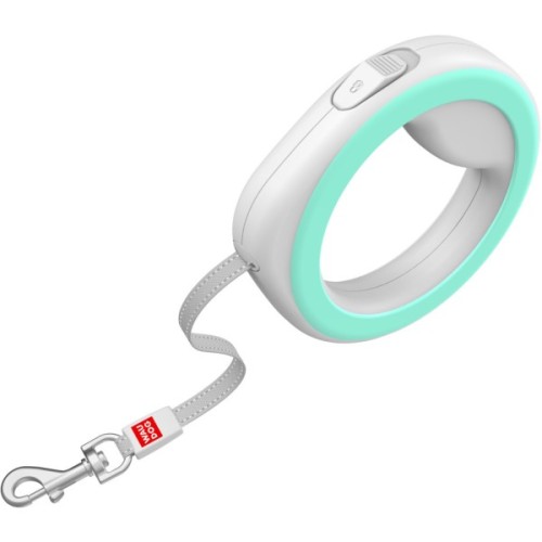 Повідець для собак WAUDOG R-leash світловідбиваюча стрічка XS-M до 40 кг 2.9 м салатовий (81275)