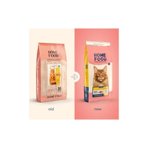 Сухий корм для кішок Home Food For large breeds з телятиною, лососем та в’яленими томатами 10 кг (4820235021191)
