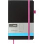 Книга записна Buromax Concept 125x195 мм 96 аркушів в точку обкладинка зі штучної шкіри Рожева (BM.291362-10)