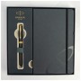 Ручка пір'яна Parker SONNET 17 Matte Black Lacquer GT  FP F + блокнот Parker + подар.упаковка GIFT24 (84 811b24)