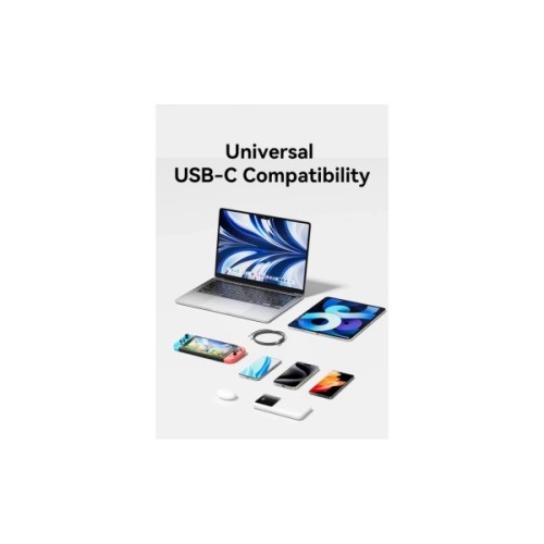 Дата кабель USB-C to USB-C 1.5m 240W aluminum black Vention (TREBG)