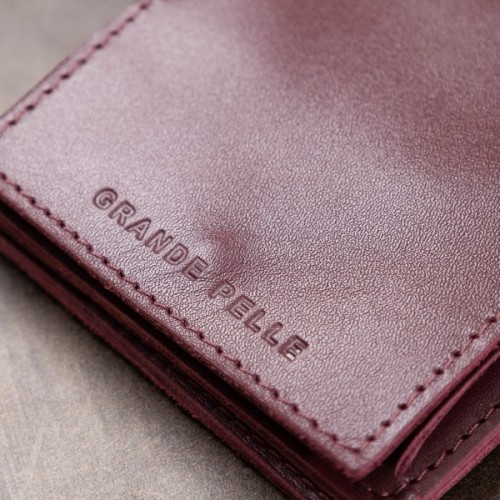 Гаманець Grande Pelle Бордовий (11518)