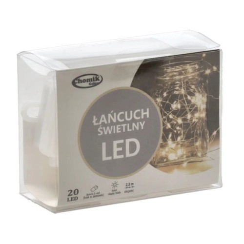 Гірлянда Chomik Струна 2.3 м 20 LED Теплий білий (5900779802636)