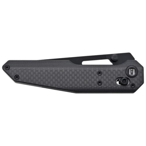 Ніж Hightron Sharplyn, 14C28N, G10 + CF, чорний, чорний клинок (HK01BLK)