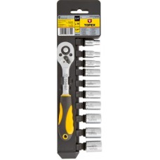 Набір інструментів Topex змінних головок 1/4", 11 шт. CrV (38D650)