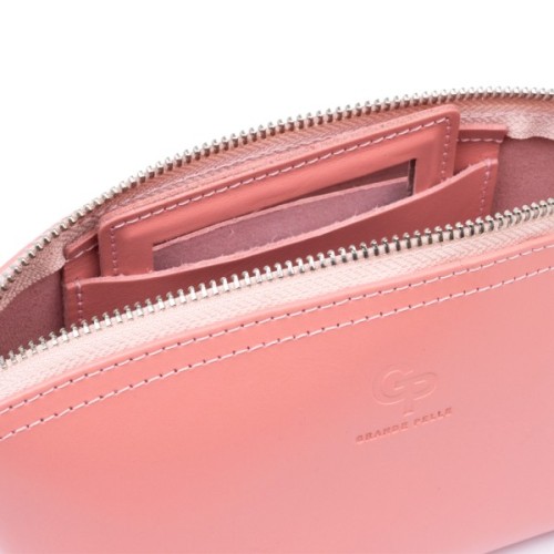 Косметичка Grande Pelle Зі шкіри Пудрова (11299)