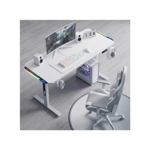 Комп'ютерний стіл GT Racer TY-1456 White (TY-1456 (140x60x71-116) White)
