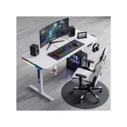 Комп'ютерний стіл GT Racer TY-1456 White (TY-1456 (140x60x71-116) White)